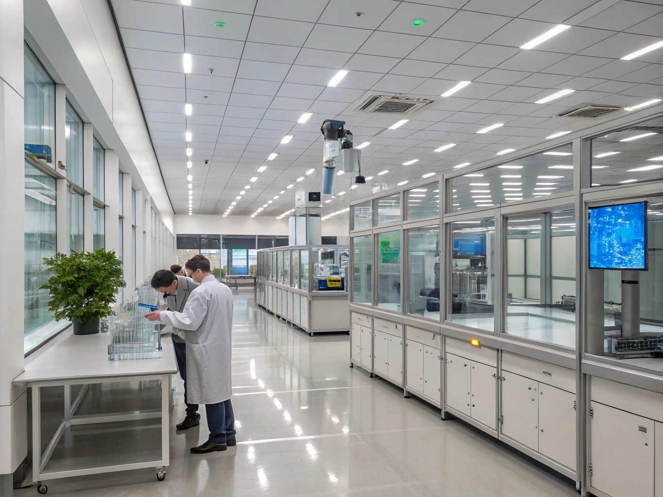 Modern laboratory setting representing genomic testing precision